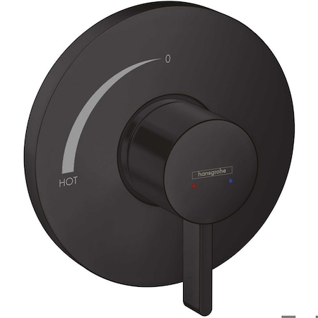 Hansgrohe Ecostat S Pressure Balance Trim In Matte Black 15739671